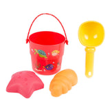 Toi-toys play out mini strandset emmer schepje en vormen, 4dlg.