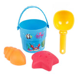 Toi-toys play out mini strandset emmer schepje en vormen, 4dlg.