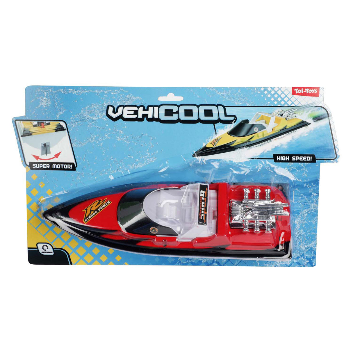 Toi-toys vehicool powerboot met motor en accessoires