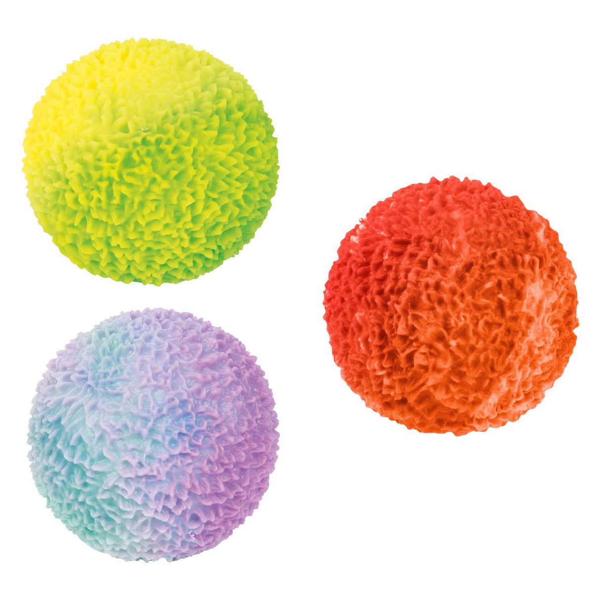 Toi-toys fun textuurknijpbal moss gevuld met foam, 8cm