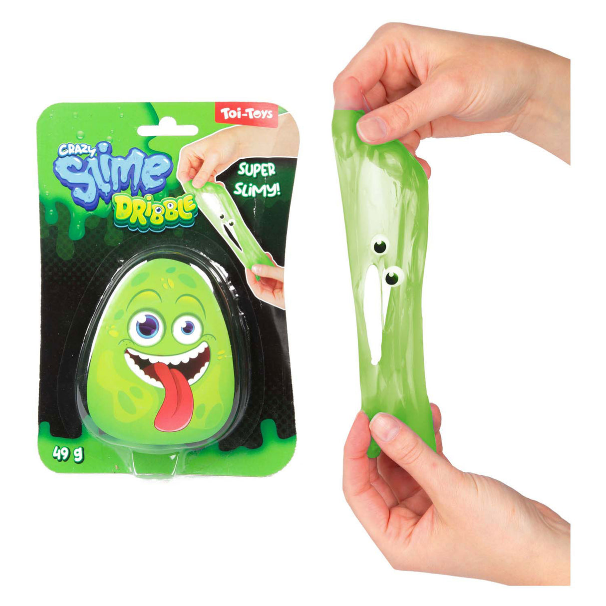 Toi-toys crazy slime slijm monster met ogen