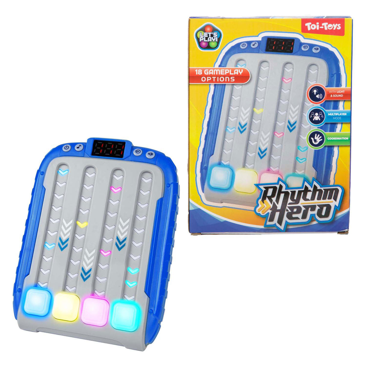 Toi-toys fun elektronisch spel rhythm hero met licht en geluid