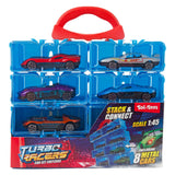 Turbo racers opbergkoffer inclusief 8 metalen autos - 1:45