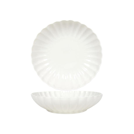 Svenska living diepbord ø20cm flower off white 6st