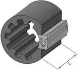 Herth+buss spezialbefestigung clipfixcycle clipfix spacer h+b inner-d=16.9mm,l=30mm