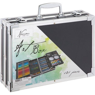Nassau fine art nassau luxe kunstset creatief in metalen koffer, 121dlg.