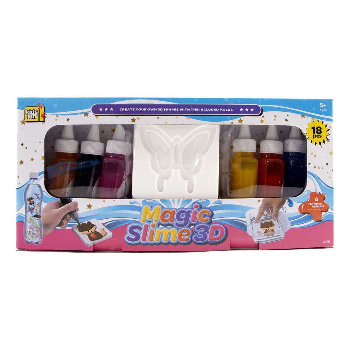 Jono toys magic slijm 3d maken, 18dlg.