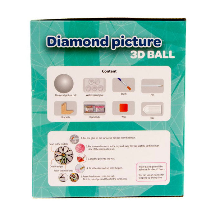 Jono Toys Diamond Painting 3D Bal, 10cm