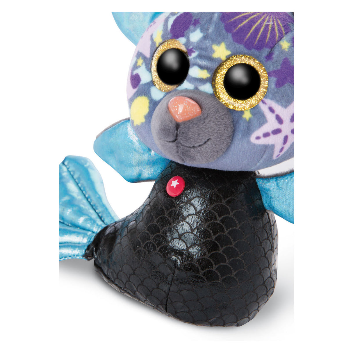 Nici Glubschis Pluchen Knuffel Vleermuis Zeemeermin Laguna-Lu, 15cm