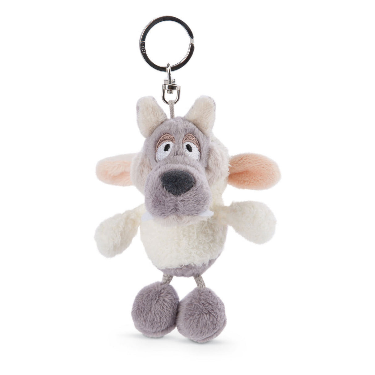 Nici glubschis pluchen sleutelhanger wolf ulvy, 10cm