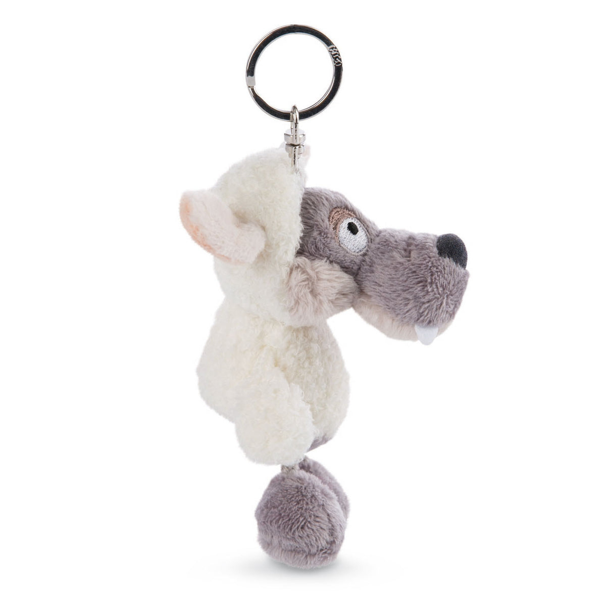 Nici glubschis pluchen sleutelhanger wolf ulvy, 10cm