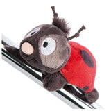 Nici mag pluchen knuffel lieverheersbeestje lennybug met magneet, 11cm