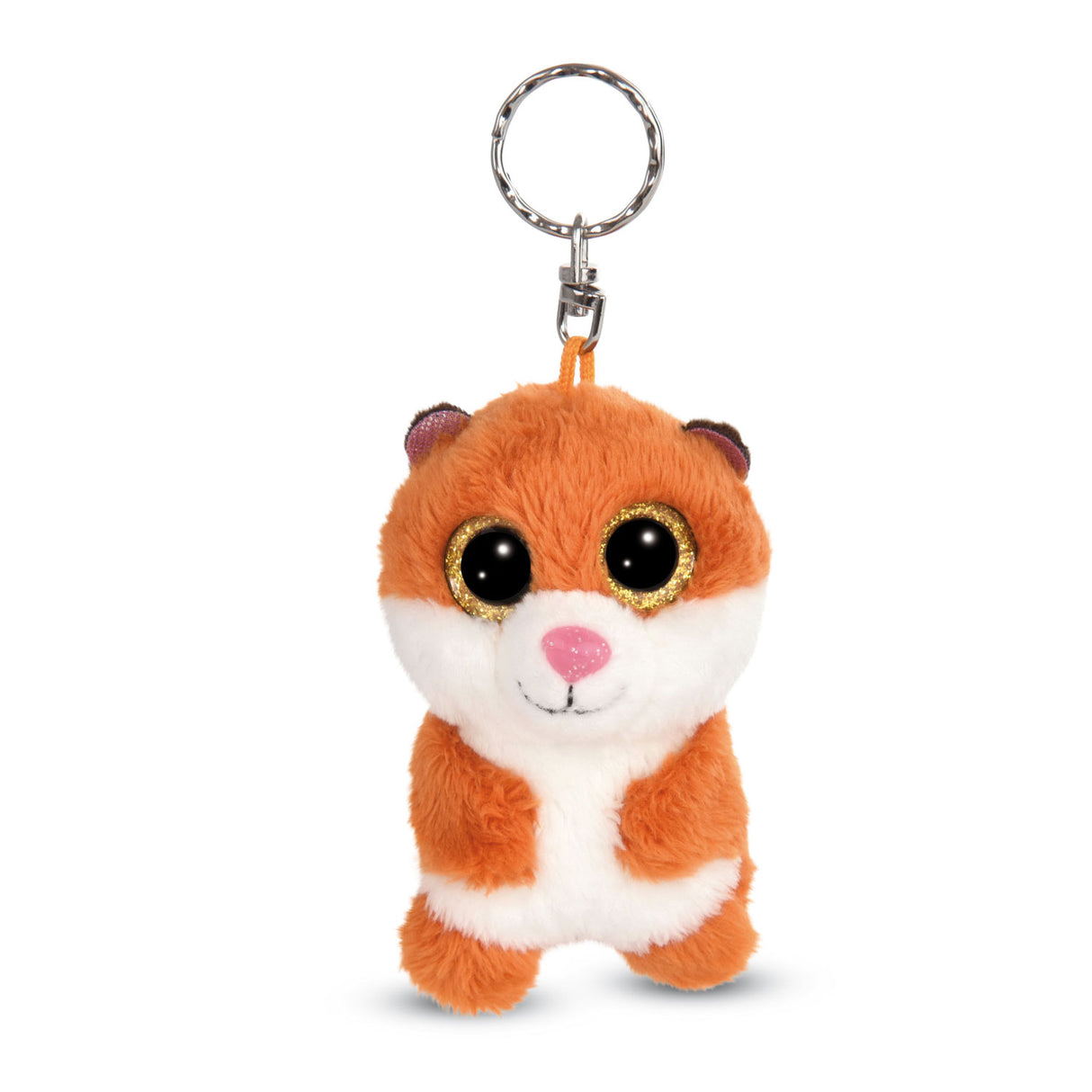 Nici Glubschis Pluchen Sleutelhanger Hamster Stubbi, 9cm