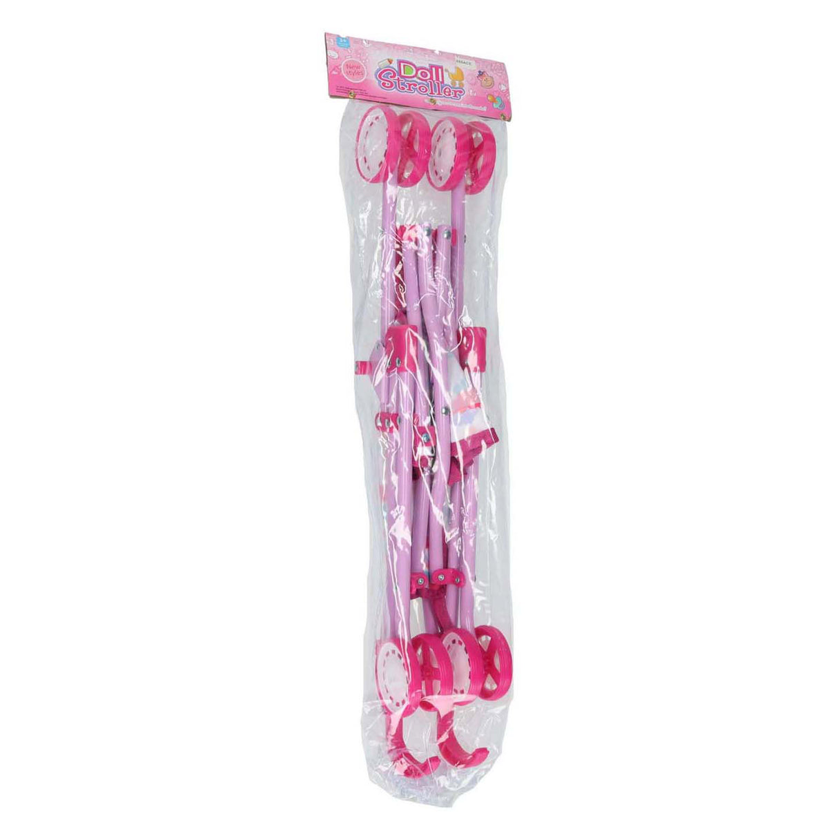 Jono toys poppenbuggy wolken - roze