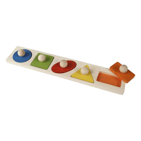 Primi passi houten noppenplank vormenpuzzel xl