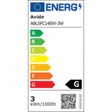Avide led kaarslamp 3w e14 2700k 180lm