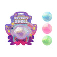 Johntoy glitter schelp op kaart