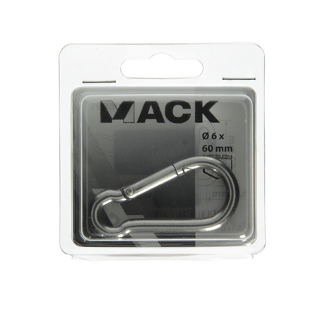 Mack 1006891 - 1 karabijnhaak+veer inox 60x6mm bl | 5 stuks