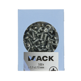 Mack 1007004 - zelftap. schroef cyl. kop 100 100 st 5,5x13mm | 3 stuks