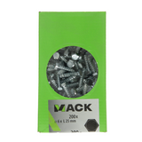 Mack 1007027 - houtdraadbout staal verzinkt 200 st 6 x 25 mm | 3 stuks