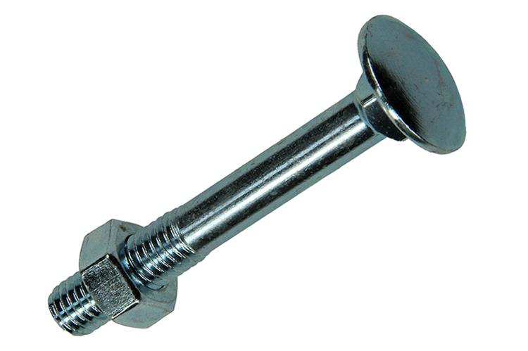 Mack 1007061 - houtbout + moer verzinkt 75 st8 x 60 mm | 2 stuks