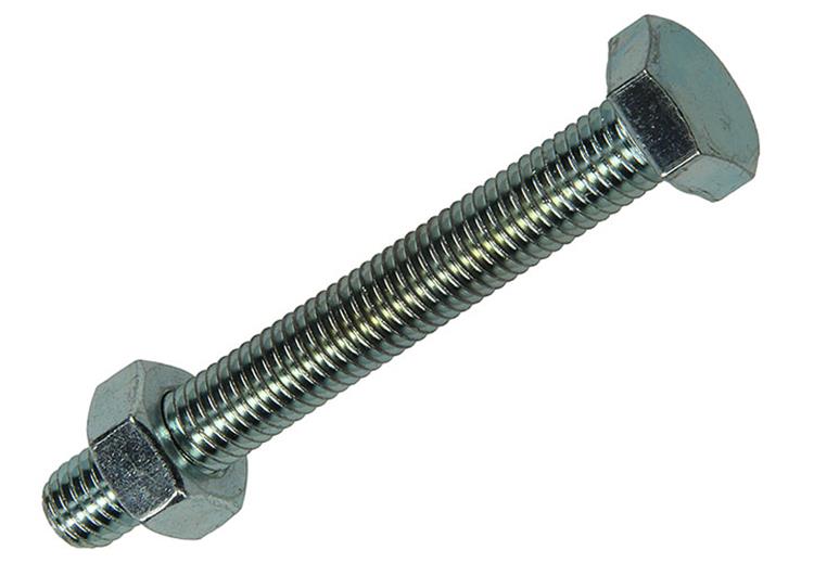 Mack 1007084 - tapbout + moer verzinkt 50 st 10 x 80 mm | 1 stuks
