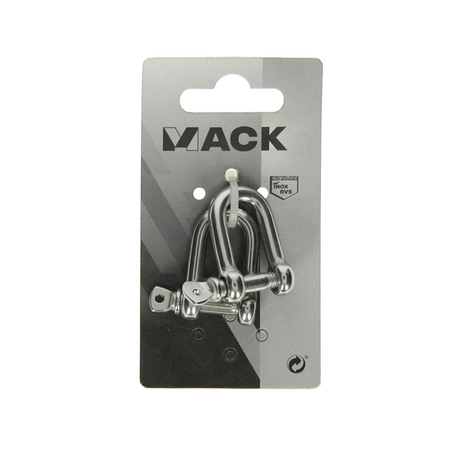 Mack 1008456 - 2 kelven recht 6mm inox | 10 stuks