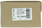1015660 - doos 5 kg. nagels platte kop 6,0x160 mm | 2 stuks