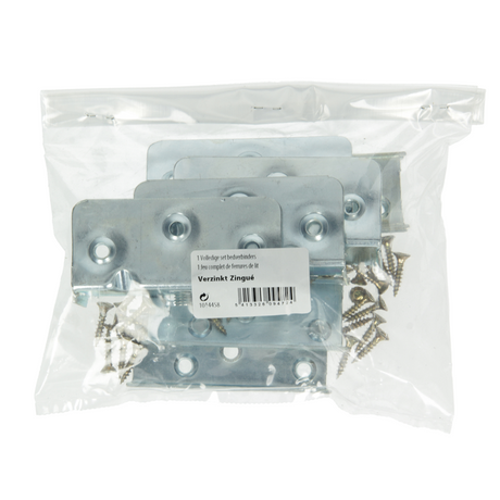 Mack 1014458 - volledige set bedverbinders gebichromateerd | 10 stuks