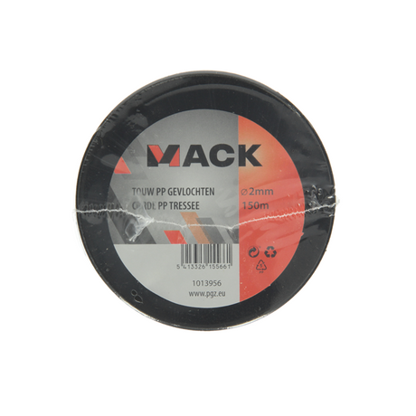 Mack 1013956 - pp gevlochten wit blauw bobijn2mm 150m | 5 stuks