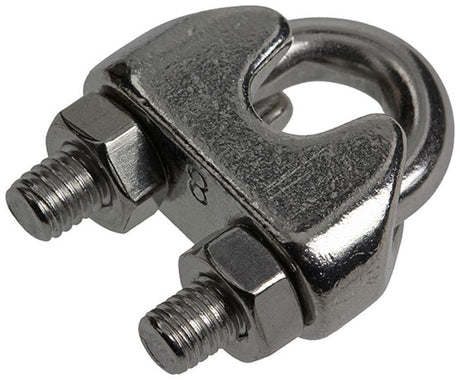 Mack 1008450 - 2 staaldraadklemmen 6-8mm inox | 10 stuks