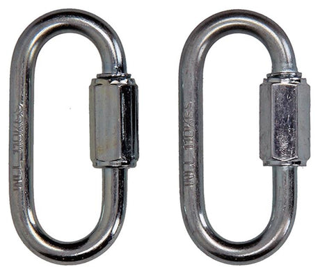 Mack 1008453 - 2 loze schakels + moer 5mm verzinkt | 10 stuks