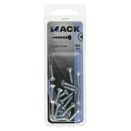 Mack 1017486 - zelftappende schroef bvk verz.18 st 4,2 x 19 mm | 10 stuks