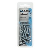 Mack 1017501 - metaalschroef verz. kop + moer verz. 14st m5 x 25 mm | 10 stuks