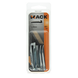 Mack 1019710 - wandhaak staal blauw gehard 6 st 50 mm | 10 stuks