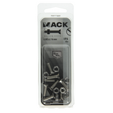 Mack 1019810 - metaalschroef verz. kop + moer rvs 8 st m5x16 | 10 stuks