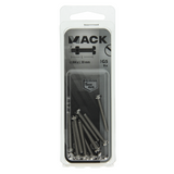 Mack 1019821 - metaalschroef cyl. kop + moer rvs 9 st m4x30 | 10 stuks