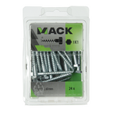 Mack 1018041 - houtdraadbout staal verzinkt 24 st 6 x 60 mm | 5 stuks