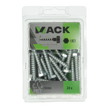 Mack 1018044 - houtdraadbout staal verzinkt 24 st 7 x 50 mm | 5 stuks