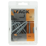 Mack 1018148 - schroefduim staal verzinkt 12 st 5,0 x 80 mm | 5 stuks