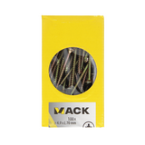Mack 1020124 - spaanplaatschroef vz kop geel vz 100 st 6,0 x 70 mm | 2 stuks