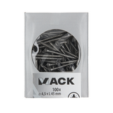 Mack 1020241 - spaanplaatschroef vz kop inox a2 100 st 4,5 x 45 mm | 2 stuks