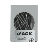 Mack 1020251 - spaanplaatschroef vz kop inox a2 50 st 6,0 x 80 mm | 2 stuks
