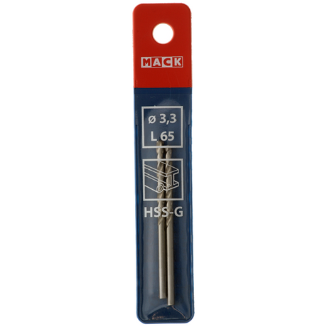 Mack 1018401 - metaalboor hss g din 338 ø 3,3 x 65 mm 2st | 5 stuks