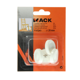 Mack 1047753 - stoelglijder nagel kunststof wit ø 28 mm 4 st pcs | 6 stuks