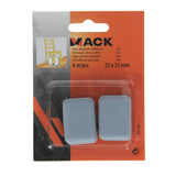 Mack 1047740 - super glijpastille zelfklevendgrijs 25 x 35 mm 4 st pcs | 12 stuks