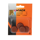 Mack 1048759 - super glijpastille zelfklevendbruin ø 25 mm 4 st pcs | 12 stuks