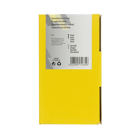 Mack 1006987 - spaanplaatschroef vz kop geelverzinkt 50st 6 x 140mm | 3 stuks
