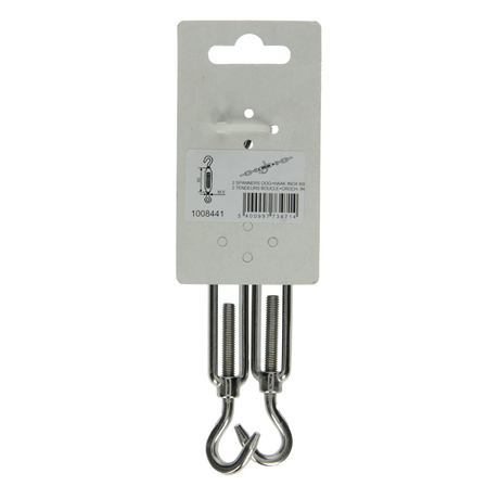 Mack 1008441 - 2 spanners oog + haak m6 x 60mm inox | 10 stuks