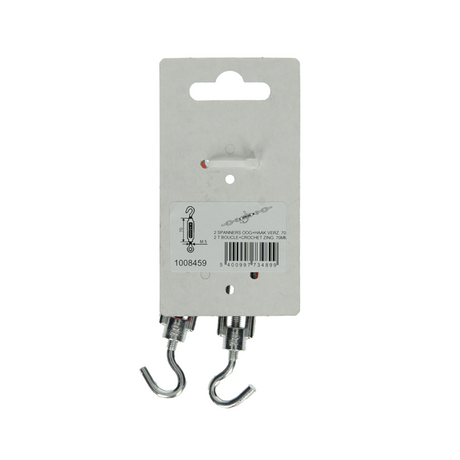 Mack 1008459 - 2 spanners oog + haak m5 x 70mm verzinkt | 10 stuks